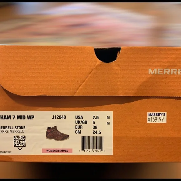 Merrell Women's Chameleon 7 Mid Waterproof Hiking - Picture 10 of 13